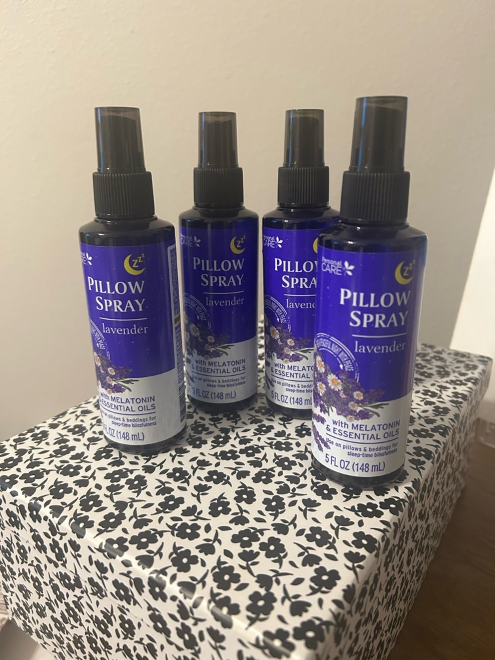 Lavender Pillow Spray with Melatonin & Essential Oils- 4 -5 fl oz bottles